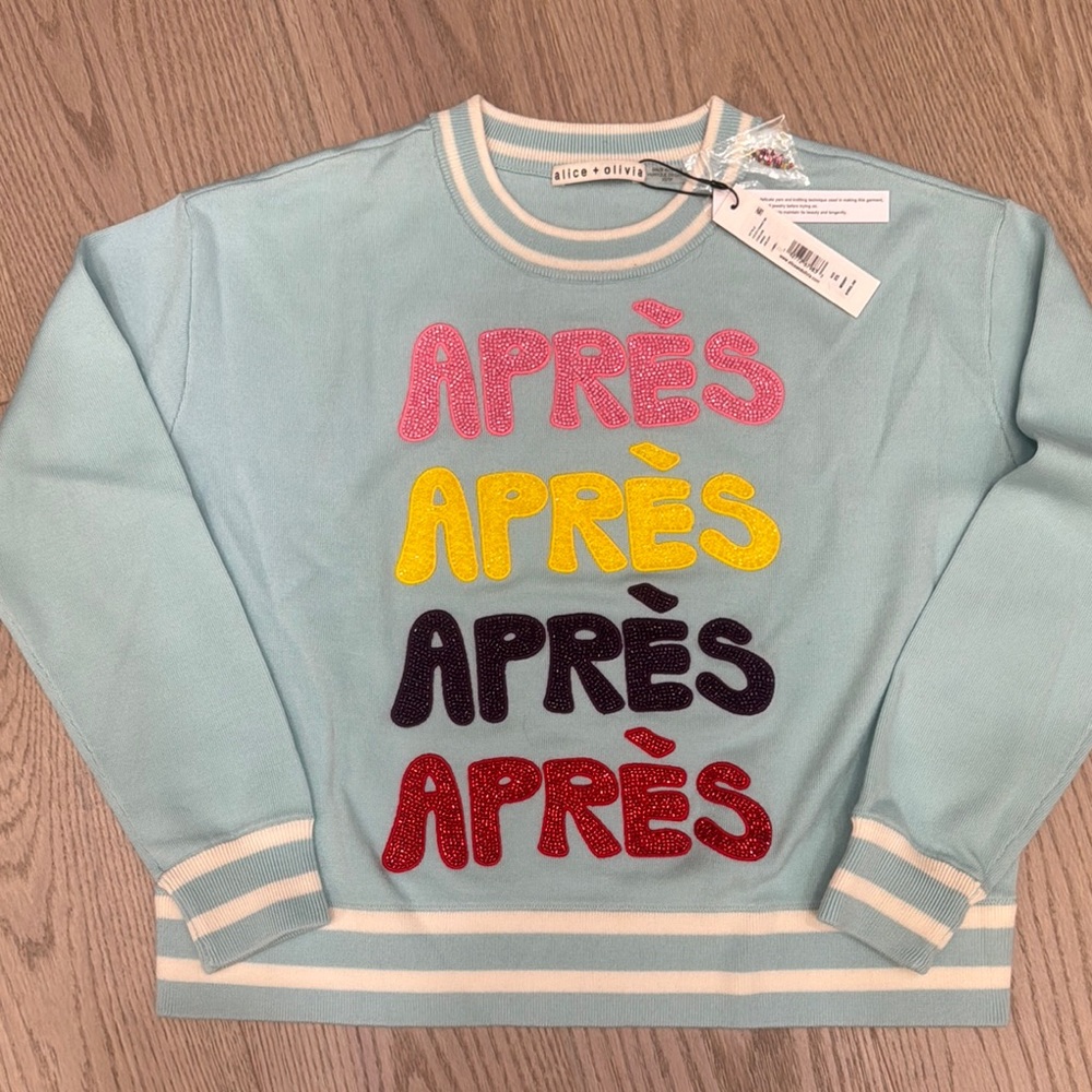 Alice + Olivia Multicolor 'Après' Sweatshirt